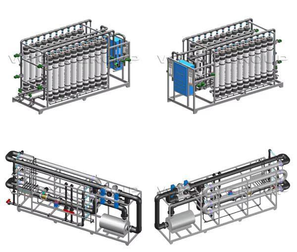 10000LPH Ultrafiltration Equipment UF RO System High Performance