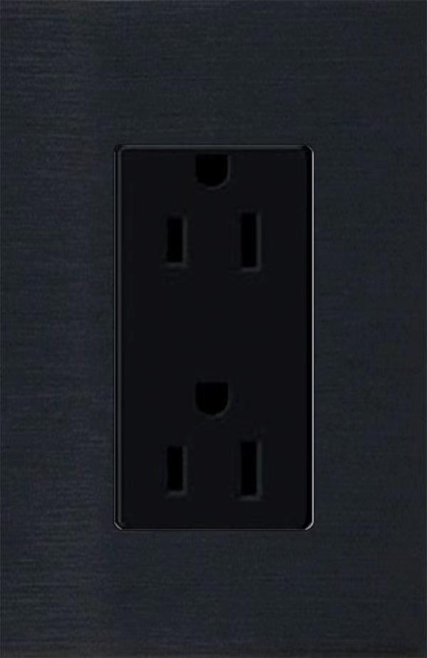 EASTKAME 15amp 125V US Decorator Duplex Electrical Wall Receptacle Switch Outlet Socket with Tamper Resistant Max Current 15a