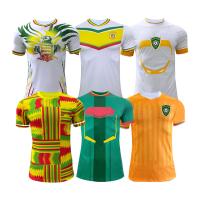 Desenhos personalizados Camisa da equipa de futebol Respirável Confortável 120-160gm Peso do tecido