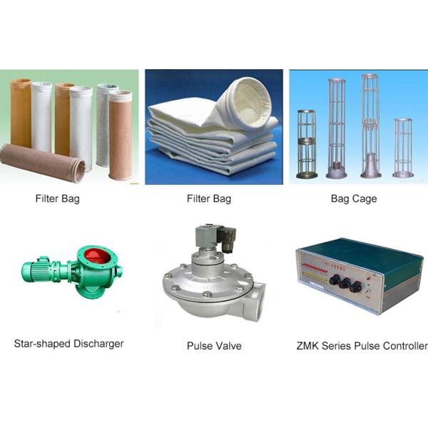 AC Motor Promotional Cement Mill Bag Filter Machine With ≤30 Mg/M3 Outlet Dust Concentration