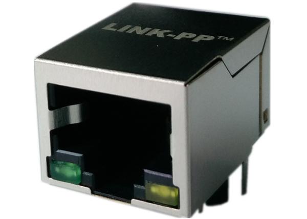 100 conector fêmea magnético da entrada lateral RJ45 Jack HY911105A da Base-T