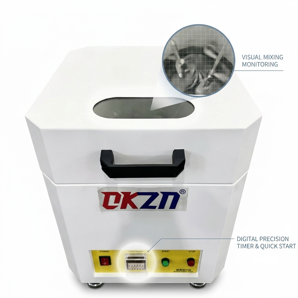 Fully automated solder paste mixing centrifugal double-cup degassing SMT preparation equipment
