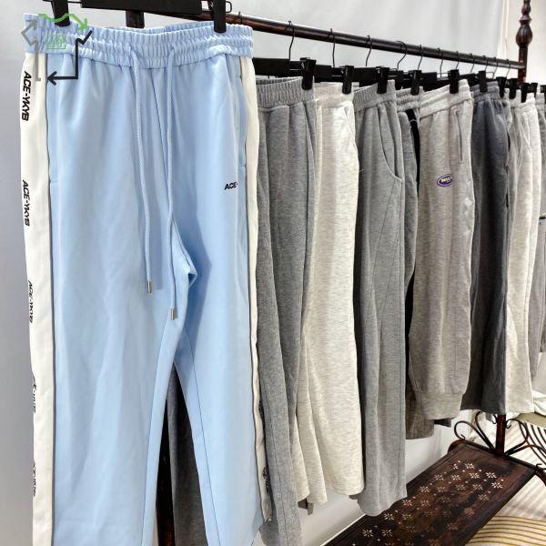 Wholesale Used Thick Cotton Sports Pants Second Hand Winter Running Trousers In Bales