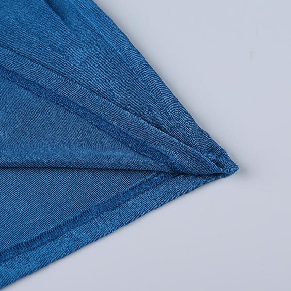 Sexy Long Sleeve Knit Bodycon Dress Chest Drawstring Halter Neck