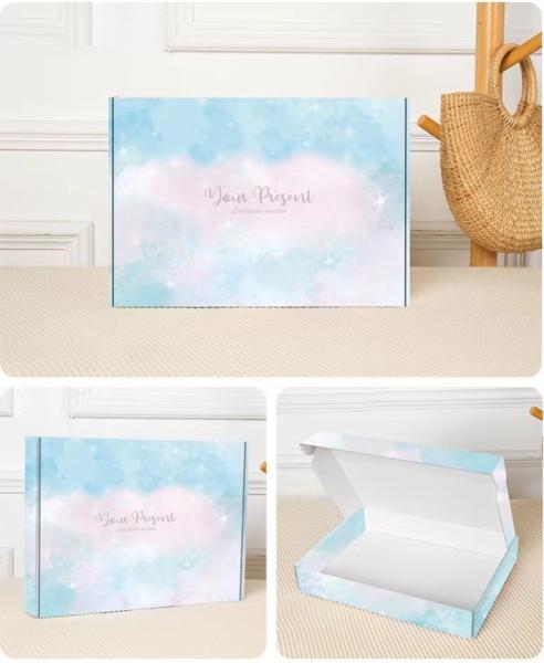 OEM ODM Unicorn Print Corrugated Paper Carton Recycled Colorful Jewelry Box