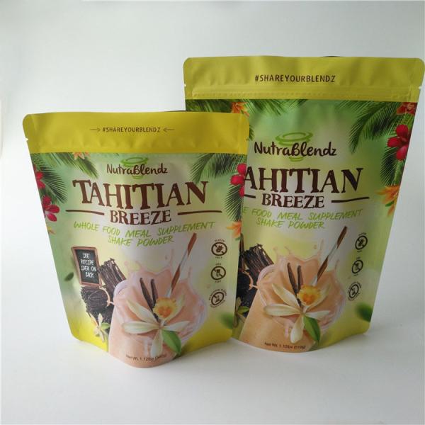 Les sacs d'emballage de casse-croûte de Doypacks Mylar, le papier d'aluminium tiennent les sacs zip-lock pour des fruits secs