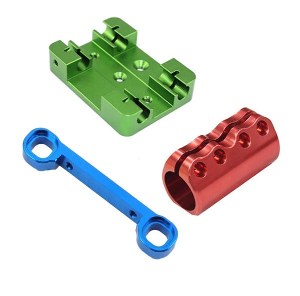 Piezas de fresado CNC anodizadas a medida en aluminio 6061 para equipos industriales