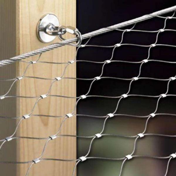 Malla metálica tejida mano del acero inoxidable de la seguridad de la red de la malla de alambre ángulo de 60 grados