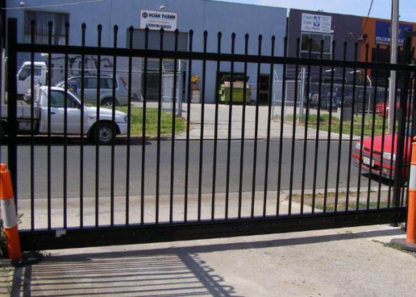 Black Steel Fence For Length 2.5m Width 2.4m Export To Many Countries