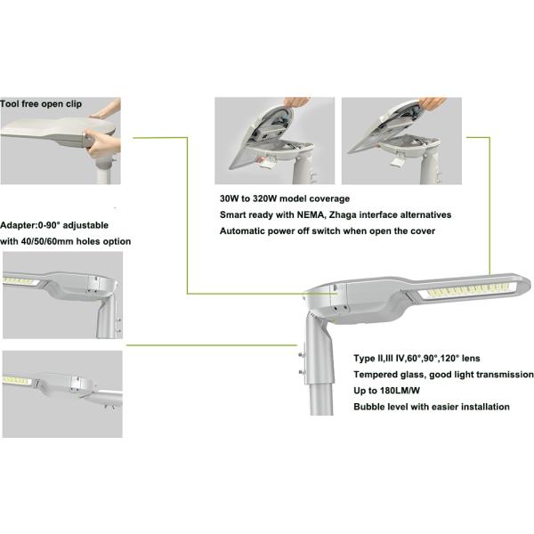 уличные фонари приведенные 140в 150в новые с 180льм/В, Ип67, Ик10