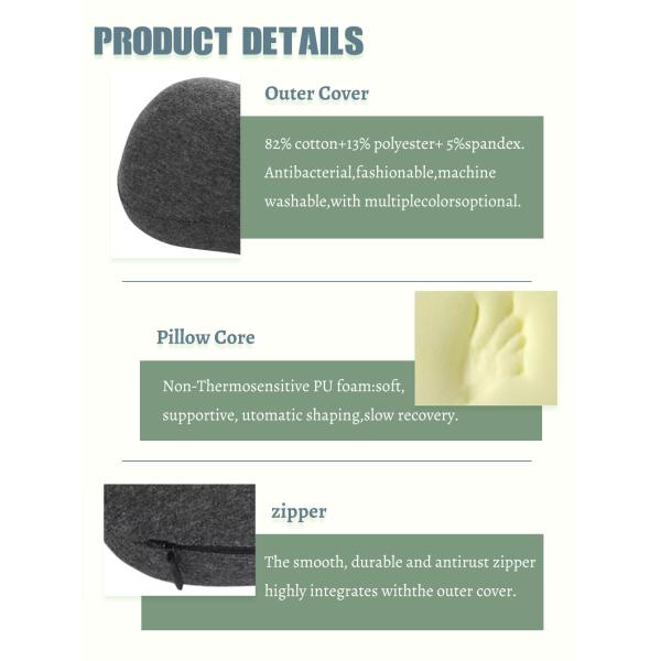 Office Chair Car Drivers Backrest Waist Support Cushion with Memory Foam Lumbar Spine