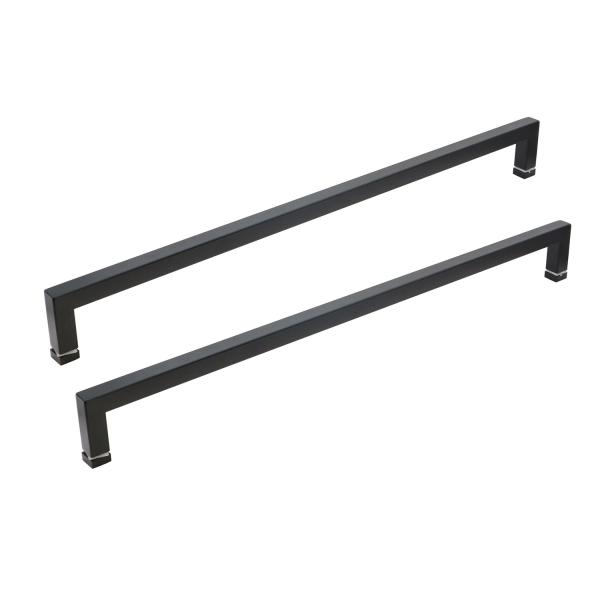 200*200*19*1.0 мм длинный черный отделка гостиницы стеклянная раздвижная дверь односторонняя рукавица душа