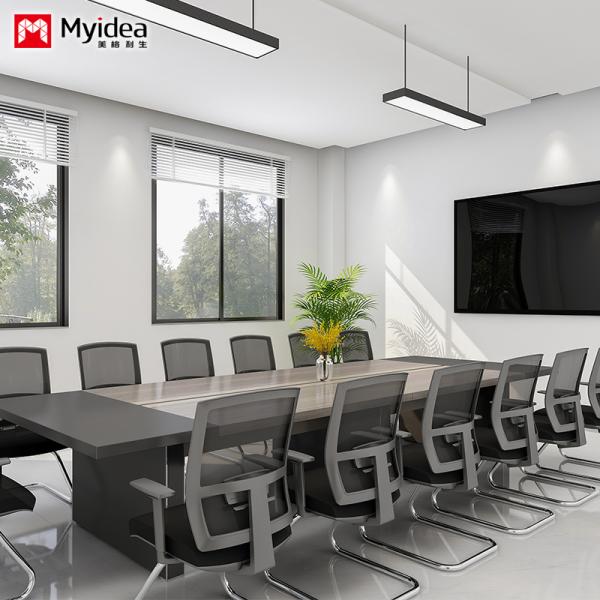 Morandi Color Conference Table Routing System Company Office Meeting Room Reception Desk and Chair Combination
