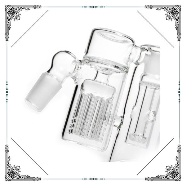 Glass Ash catcher Showerhead Percolators AshCatcher for Bongs 14.4mm 18.8mm