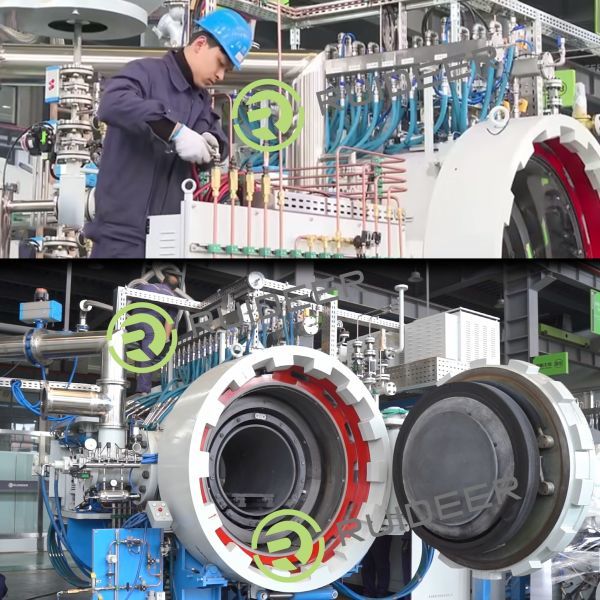 Horno de vacío de alta temperatura 1550C Temperatura máxima de trabajo y 20 años de vida útil para aplicaciones industriales