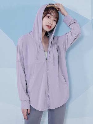 Lightweight XS-5XL Long Sleeve Zip Up Hoodie Women Running Wear