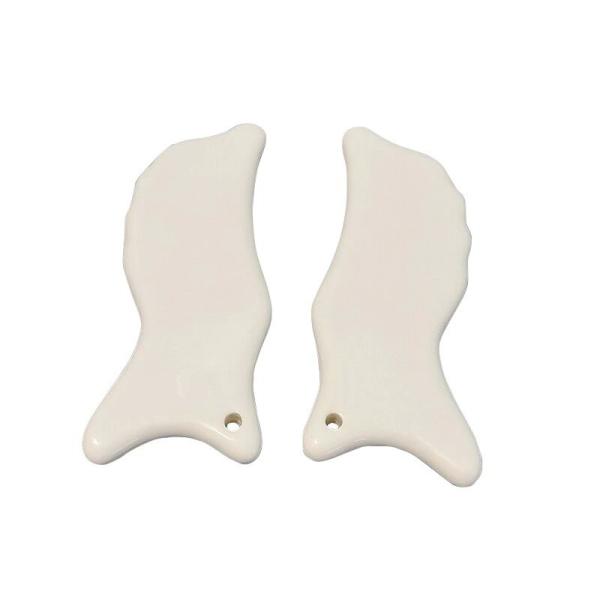 110*50mm Ceramic Guasha Tool for Body Care Facial Gua Sha Massage Board to Reduce Head Neck Back Pain and More