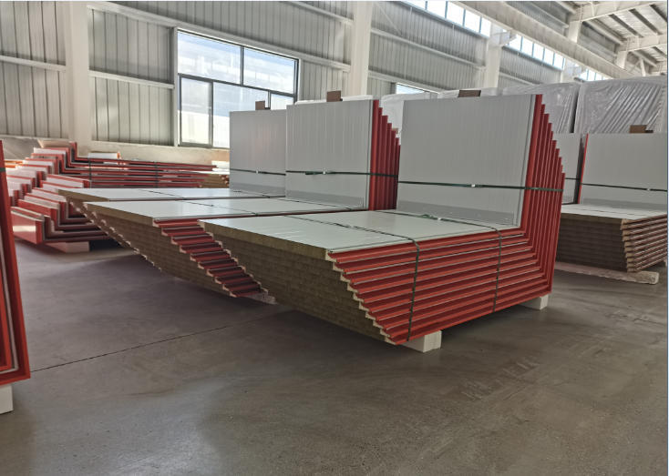 Color Steel A1 Rock Wool Sandwich Panel