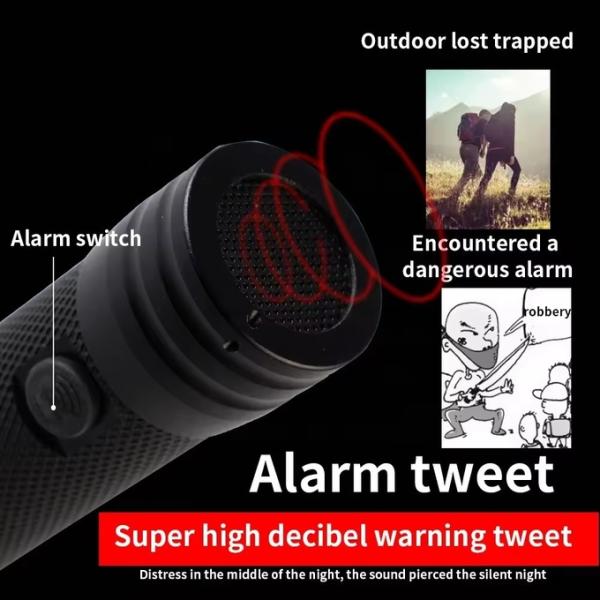 Сверхяркий светодиодный фонарь на открытом воздухе путешествие самостоятельное путешествие портативный спасательный фонарик с молотком солнечная флашка для зарядки