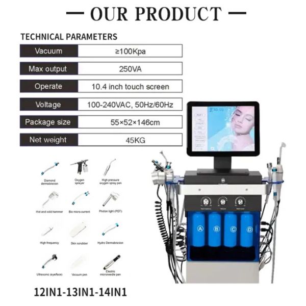 Microdermabrasion Hydra Dermabrasion Machine Acne Treatment Facial Skin Beauty Machine