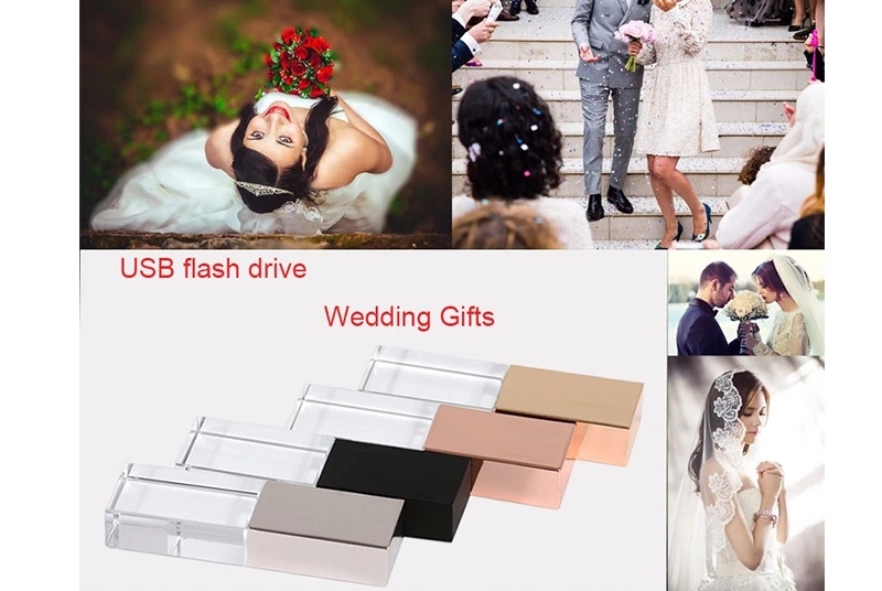 Fast Speed Glass Crystal USB Flash Drive 8 ГБ 16 ГБ 4 ГБ Прозрачный USB флеш диск