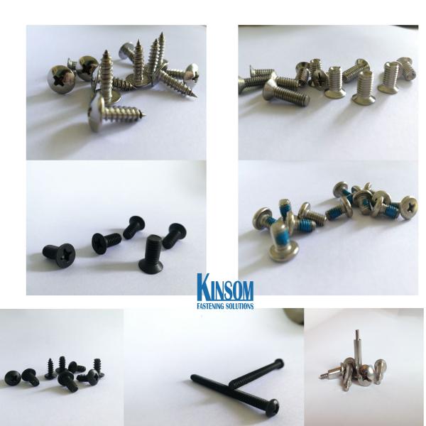Stainless Steel 304 316 Machine screw Cheese Cross Phillips Head with Blue Nylok Nylon Patch