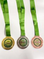 Diseño personalizado de logotipo Spinner 5K 10K Medalla de premio para corredores Acabado Metal Souvenir 3D Esmalte Deporte Media Maratón Medalla Giratoria