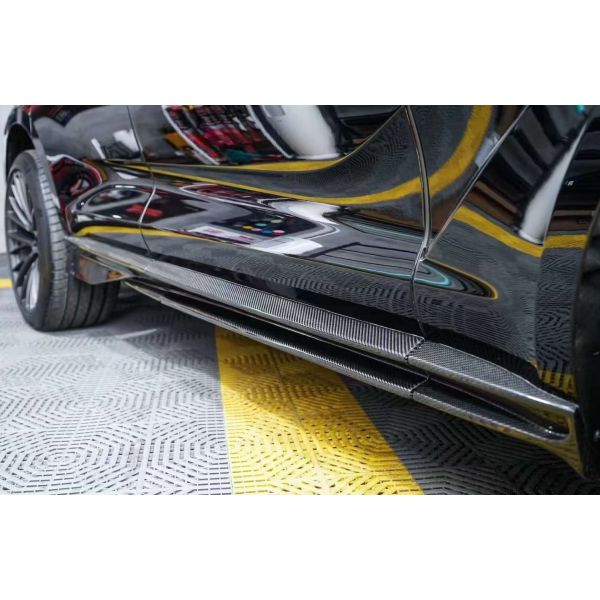 2019 DBX SUV 707 Type Dry Carbon Fiber Body Kit Front Bumper Side Skirts Rear Bumper Diffuser Roof Spoiler Full Package