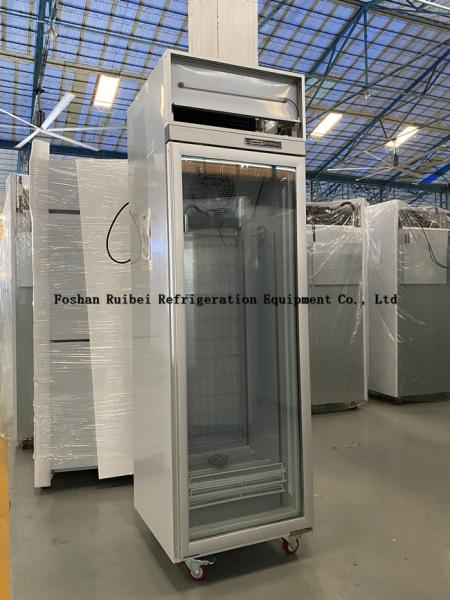 Supermarket Convenience Store 2~8ºC Transparent Glass Door Upright Fridge