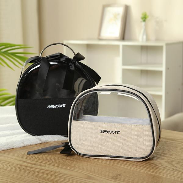 Zipper Closure Lady Beauty Case for Professional Ladies Solid Pattern and Handle Design
