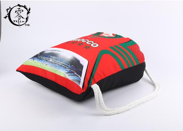 FIFA Morroco Waterproof Patterned Gym Bag , World Cup Yoga Nylon String Bag