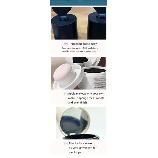 Cosmetic packaging 4g hairline powder cream hair seam repair and concealing shadow filling powder with cloud brush