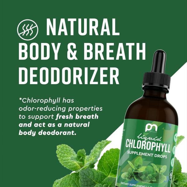 Natural Detox & Skin Support with Sodium Copper Chlorophyllin Supplement Drops
