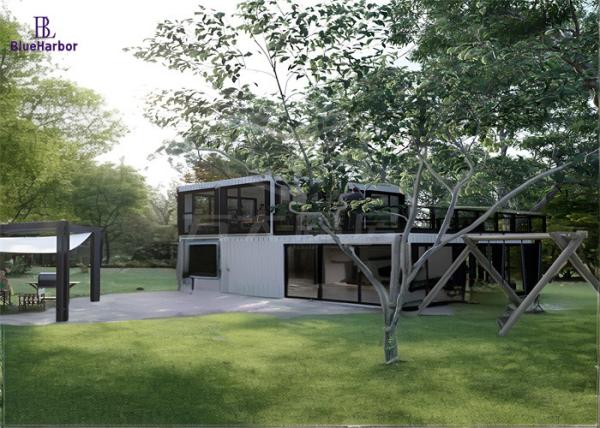 Modern Prefabricated Modular Home Two Story Villa Style With Stackable Features