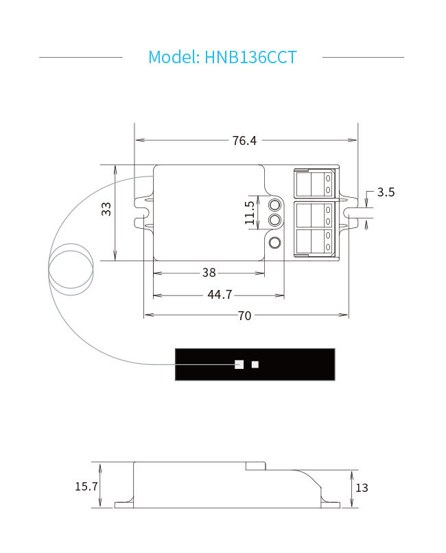HNB136CCT Silvair Bluetooth Mesh Converter Настраиваемая функция приглушения белого цвета