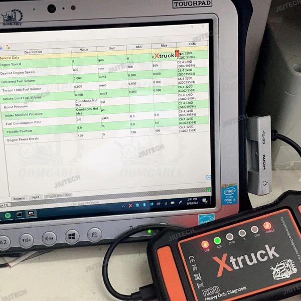 MULTI-MARCA XTRUCK HDD Y009 DIESEL MOTOR Herramientas de diagnóstico lector automático de códigos OBD Herramienta de diagnóstico escáner de vehículo + FZ-G1