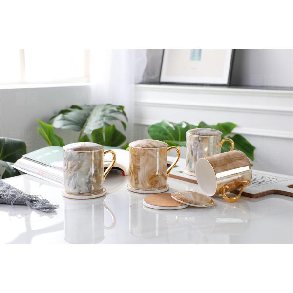 LFGB Dishwasher Safe 11oz Beverage Art Porcelain Tea Mugs