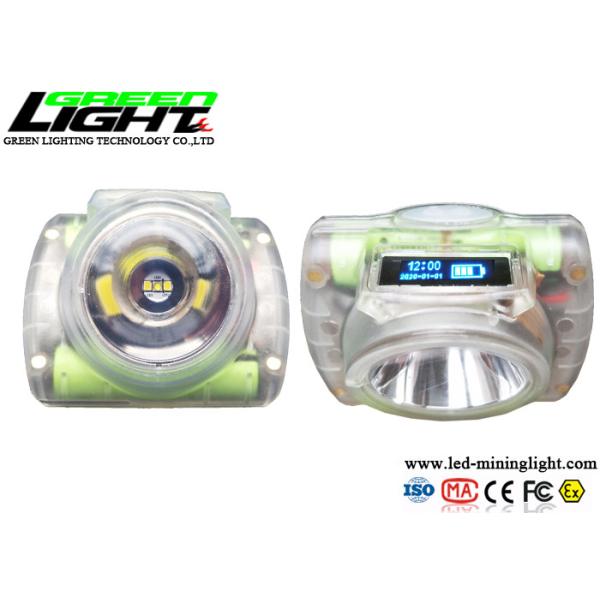 15000lux 232lum Portable Mining Headlight With OLED Time Display