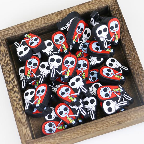 Halloween Series Silicone Focal Beads DIY For Pen Keychains