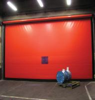 Puertas plegables de alta velocidad de PVC resistentes al viento