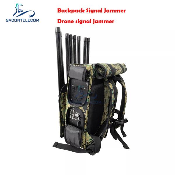 6 каналов 155w высокомощный рюкзак джаммер 2 км расстояние VSWR беспилотный джаммер частоты