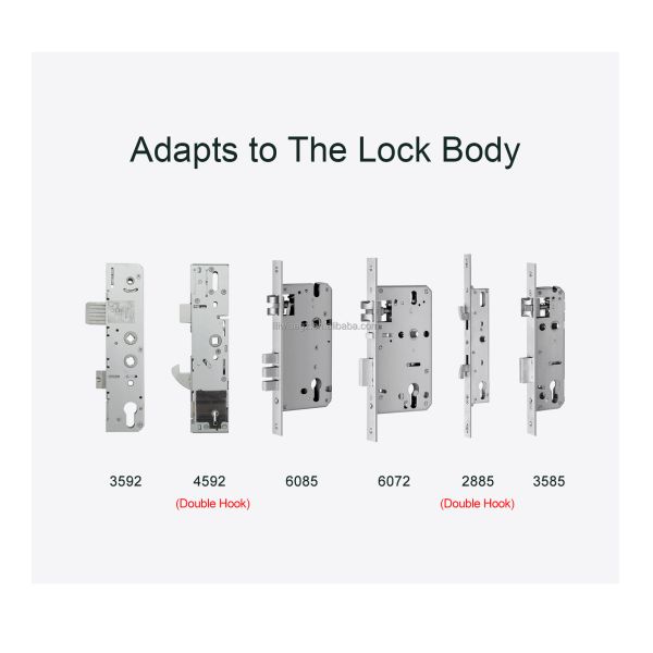 Wifi Remote Ttlock Fingerprint Ultra-slim Aluminum Tuya Sliding Door Smart Locks Digital Slim Smart Lock With App Unlock
