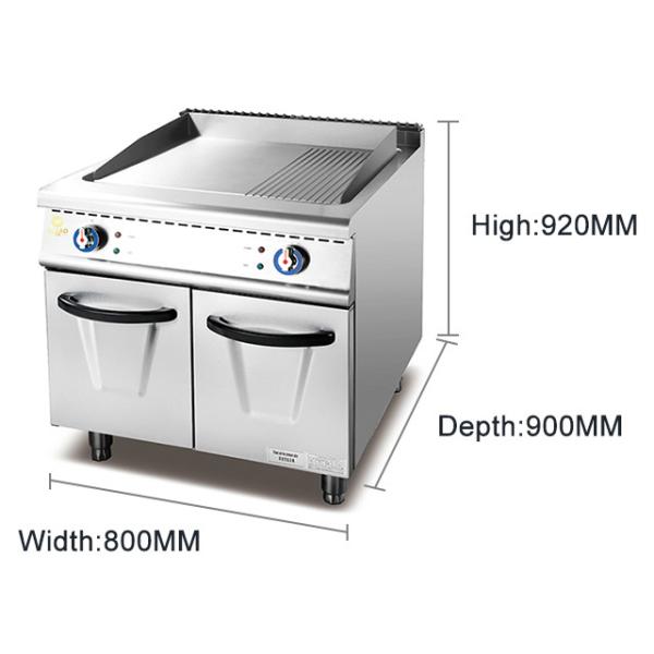 17.8KW Commercial Cooking Range Machine Low Noise Temperature Control Gas Valve GL RG Model