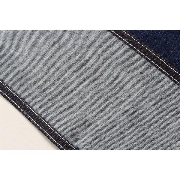 11.8 Oz Cross Slub Cotton Mixed Spandex Blue Denim Fabric For Man Jeans Stretch India Market Style Desizing Fleecing
