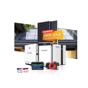 Complete Set 5kw 10kw 15kw 20kw 25kw 30kw Solar Panels System Off Grid Solar Energy Home System