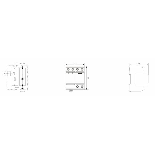 SPD Power Surge Protection Device with IEC 61643-11 Compliance