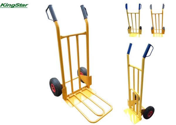 Zinc Finish Rim Lightweight Folding Hand Cart For Moving Heavy Objects
