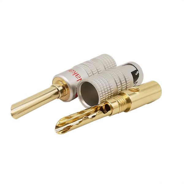 Практически медные штепсельные вилки диктора Nakamichi, соединители банана Nakamichi мужчины