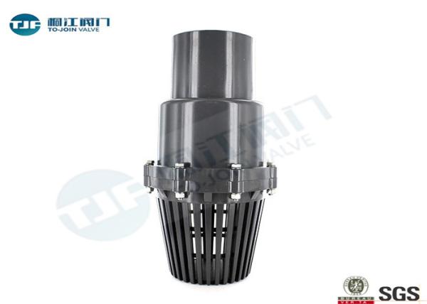 BSP Threaded Non Return Foot Valve 150 PSI Class PVC Material Made