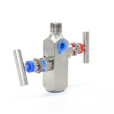 Integrated Stainless Steel Two Valve Group Instrument Pressure Gauge Valve